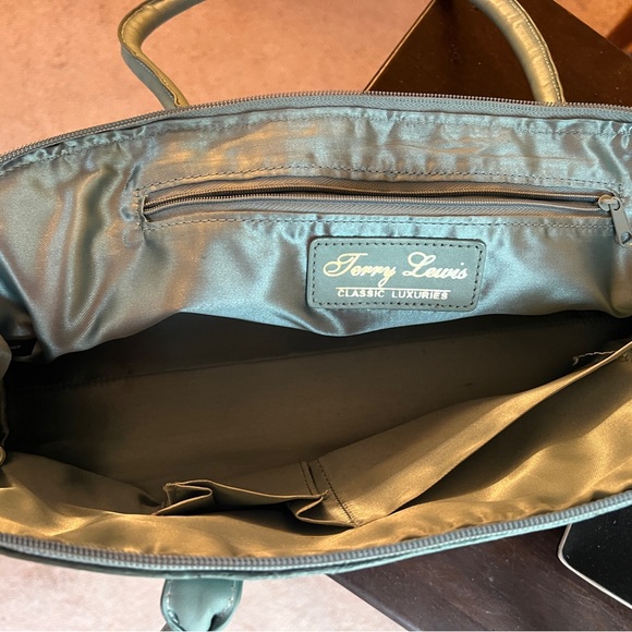 Blue Leather Shoulder Bag - Picture 6 of 7